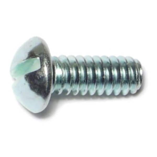 Midwest Fastener #10-24 x 1/2 in Slotted Round Machine Screw, Zinc Plated Steel, 39 PK 61482 - main